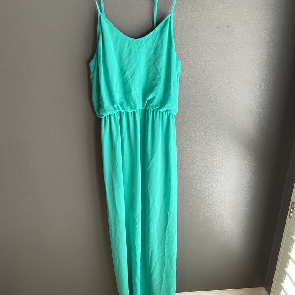 Lush turquoise maxi dress